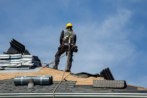 Professional Storm Damage Roof Repair technician working in Jefferson, OH